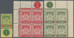 05975 Malaiische Staaten - Kelantan: 1921/1928, Coat Of Arms Definitives With Wmk. Mult. Script CA Ten Dif - Kelantan