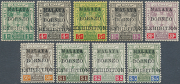 05977 Malaiische Staaten - Kelantan: 1922 Malaya-Borneo Exhibition Complete Set, Mint Very Lightly Hinged, - Kelantan