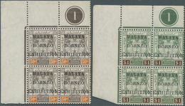 05980 Malaiische Staaten - Kelantan: 1922, Malaya-Borneo Exhibition 'Coat Of Arms' 50c. Black/orange And $ - Kelantan