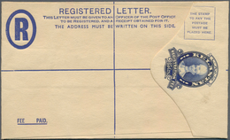 05998 Malaiische Staaten - Kelantan: 1937, 15 C Blue Sultan Ismail Registered Postal Stationery Envelope, - Kelantan