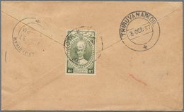 06000 Malaiische Staaten - Kelantan: 1937, 23. September, Cover Sent From Kota Bharu To India At The Eight - Kelantan