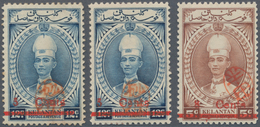 06016 Malaiische Staaten - Kelantan: Japanese Occupation, 1942, Sunagawa Seal On 5 C./12 C. (2, One NG) Re - Kelantan