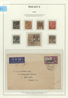 06057 Malaiische Staaten - Malakka: 1935, JASIN: Straits Settlements Silver Jubilee 25c. Slate/purple Sing - Malacca