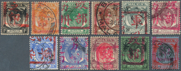 06068 Malaiische Staaten - Malakka: Japanese Occupation, 1942, KGVI With Large Seal, Set 1 C.-$1 Used; Cer - Malacca