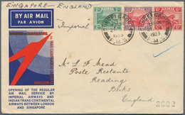 06128 Malaiische Staaten - Negri Sembilan: 1933 (28.12.), Flight Cover Bearing Tiger Stamps 2c. Green, 6c. - Negri Sembilan