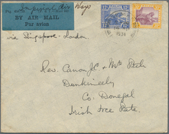 06132 Malaiische Staaten - Negri Sembilan: 1934, GEMAS: Airmail Cover 'Imperial Airways Via Singapore-Lond - Negri Sembilan