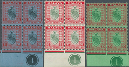 06133 Malaiische Staaten - Negri Sembilan: 1935/1941, Arms Of Negri Sembilan Definitives 16 Different Valu - Negri Sembilan