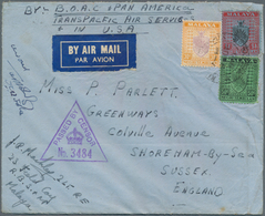 06169 Malaiische Staaten - Negri Sembilan: 1940 (9.12.), Airmail Cover Endorsed 'By B.O.A.C. + Pan America - Negri Sembilan