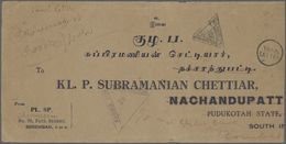 06175 Malaiische Staaten - Negri Sembilan: 1941 (23.10.), Company Cover Bearing On Reverse Coat Of Arms 3c - Negri Sembilan