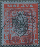 06202 Malaiische Staaten - Negri Sembilan: Japanese Occupation, General Issues, 1942, NS $1 Black/red On B - Negri Sembilan