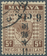 06207 Malaiische Staaten - Negri Sembilan: Japanese Occupation, General Issues, 1942, NS 6 C./5c. Brown Ov - Negri Sembilan