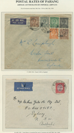 06264 Malaiische Staaten - Pahang: 1936/1938, Two Different Airmail Covers Showing The 25c. All-inclusive - Pahang