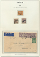 06268 Malaiische Staaten - Pahang: 1937 TRAS: Airmail Cover To Paris Franked By 1935 2c. Green And Four 10 - Pahang