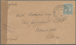 06273 Malaiische Staaten - Pahang: 1941, 8 C Grey, Single Franking On Cover With Double Circle Dater RINGL - Pahang