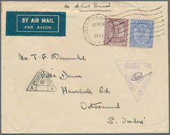 06276 Malaiische Staaten - Pahang: 1941 (15.11.), FORCES MAIL: Sultan Sir Abu Bakar 15c. Ultramarine And 1 - Pahang