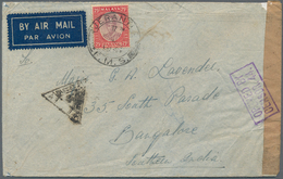 06284 Malaiische Staaten - Pahang: 1941, THE WARTIME PERIOD, Forces Concessionary Airmail Cover (small Fau - Pahang