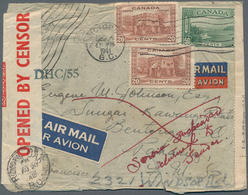 06285 Malaiische Staaten - Pahang: 1941, Mail Service Suspended: Airmail Cover From Canada To Bentong/Paha - Pahang