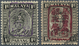 06303 Malaiische Staaten - Pahang: Japanese Occupation, 1942, General Issues, Small Seal Ovpts: On 1 C., C - Pahang