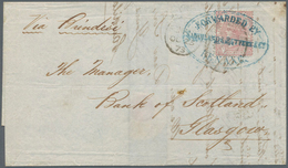 06325 Malaiische Staaten - Penang: 1873 Forwarded Letter From Penang To Glasgow, Scotland Via Brindisi Fra - Penang