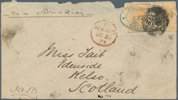 06326 Malaiische Staaten - Penang: 1877 Forwarded Cover From Penang To Scotland Via Brindisi, Franked Stra - Penang