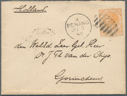 06336 Malaiische Staaten - Penang: 1891/1895, Two Covers Bearing Different Straits Settlements Stamps Incl - Penang