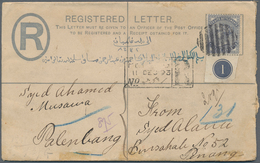 06338 Malaiische Staaten - Penang: 1893 (11.12.), Straits Settlements Registered Letter QV 5c. Pale Blue U - Penang