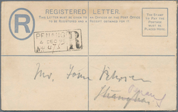 06342 Malaiische Staaten - Penang: 1895, 10c. On 24c. Green Uprating A Registered Stationery Envelope QV 5 - Penang