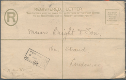 06366 Malaiische Staaten - Penang: 1908/1909, Straits Settlements Two Registered Letters In Different Size - Penang