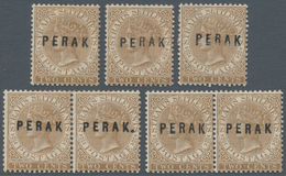 06478 Malaiische Staaten - Perak: 1882, Straits Settlements QV 2c. Brown Wmkd. Crown CA With Opt. 'PERAK' - Perak