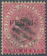 06487 Malaiische Staaten - Perak: 1884-91 QV 2c. Bright Rose With Overprint Variety "FERAK" For PERAK, And - Perak