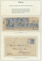 06517 Malaiische Staaten - Perak: 1897, Stamps Of Straits Settlements Used In Taiping, Perak: Cover To Eng - Perak