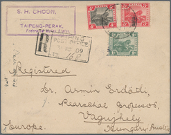 06570 Malaiische Staaten - Perak: 1909 (31.8.), Registered Cover Bearing FMS Tiger Stamps On Both Sides In - Perak