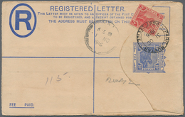 06600 Malaiische Staaten - Perak: 1916 (31.10.), Registered Letter Tiger 10c. Blue Uprated With 3c. Red Ti - Perak