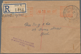 06608 Malaiische Staaten - Perak: 1919/1937, IPOH: Four Different Special Items Incl. Reg. Cover With Japa - Perak