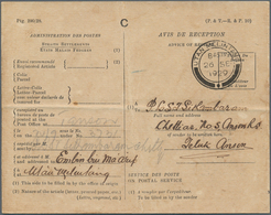 06635 Malaiische Staaten - Perak: 1929, Avis De Reception / Advice Of Receipt, Official Preprinted Bilingu - Perak