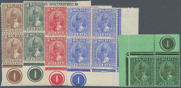 06694 Malaiische Staaten - Perak: 1938/1941, Sultan Iskander Definitives 14 Different Values To 30c. In Bl - Perak
