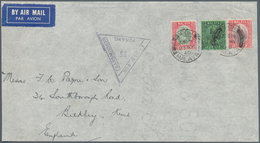 06725 Malaiische Staaten - Perak: 1940 (25.5.), Airmail Cover (front Only!) Bearing Sultan Iskandar $2 Gre - Perak