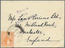 06730 Malaiische Staaten - Perak: 1940, 4c. Orange, Single Franking On Tiny Lady's Cover From "IPOH 4MR 40 - Perak