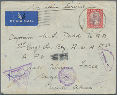 06761 Malaiische Staaten - Perak: 1941, THE WARTIME PERIOD, Cover From A Sister Gibbs Serving At No. 17 C. - Perak