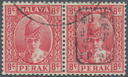 06771 Malaiische Staaten - Perak: Japanese Occupation, 1942, General Issues, Smalll Seal Ovpts, 8 C. Scarl - Perak