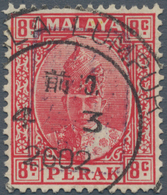 06772 Malaiische Staaten - Perak: Japanese Occupation, 1942, General Issues, Small Seal Ovpts: In Violet O - Perak
