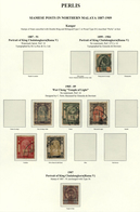 06829 Malaiische Staaten - Perlis: 1899-1907, Seven Stamps From Siam Used At Kangar P.O., Perlis And Cance - Perlis