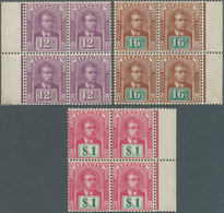 06900 Malaiische Staaten - Sarawak: 1918, Sir Charles Vyner Brooke Without Watermark Seven Different Value - Other & Unclassified