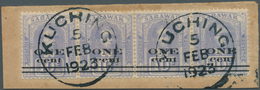 06913 Malaiische Staaten - Sarawak: 1923, Sir Charles Vyner Brooke 1st Printing Surcharge (bars 1¼ Mm Apar - Other & Unclassified