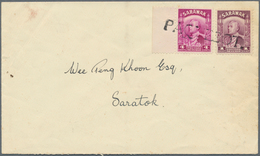 06949 Malaiische Staaten - Sarawak: 1934 Appr., Cover Addressed To Saratok Franked With 1c And 4c Brooke C - Other & Unclassified