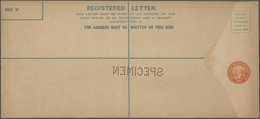 06950 Malaiische Staaten - Sarawak: 1934, 15 C Orange Registered Postal Stationery Envelope, Large Size 28 - Other & Unclassified