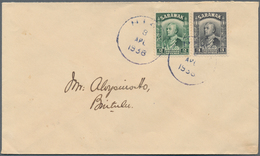 06983 Malaiische Staaten - Sarawak: 1938, 2 C Green And 3 C Black, Mixed Franking On Cover With Single Cir - Other & Unclassified