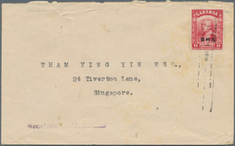 07004 Malaiische Staaten - Sarawak: 1946, Cover Bearing 8 C BMA Sent From Labuan With Somewhat Weak "VICTO - Andere & Zonder Classificatie