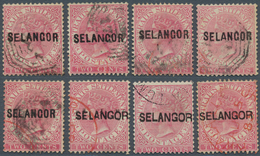 07032 Malaiische Staaten - Selangor: 1883/1885, Straits Settlements QV 2c. Pale Rose With Wmk. Crown CA Ei - Selangor