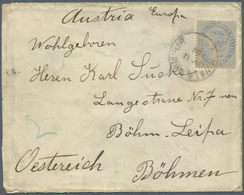 07041 Malaiische Staaten - Selangor: 1891 "The Residency, Selangor" Envelope (printed On Back-flap) Sent F - Selangor